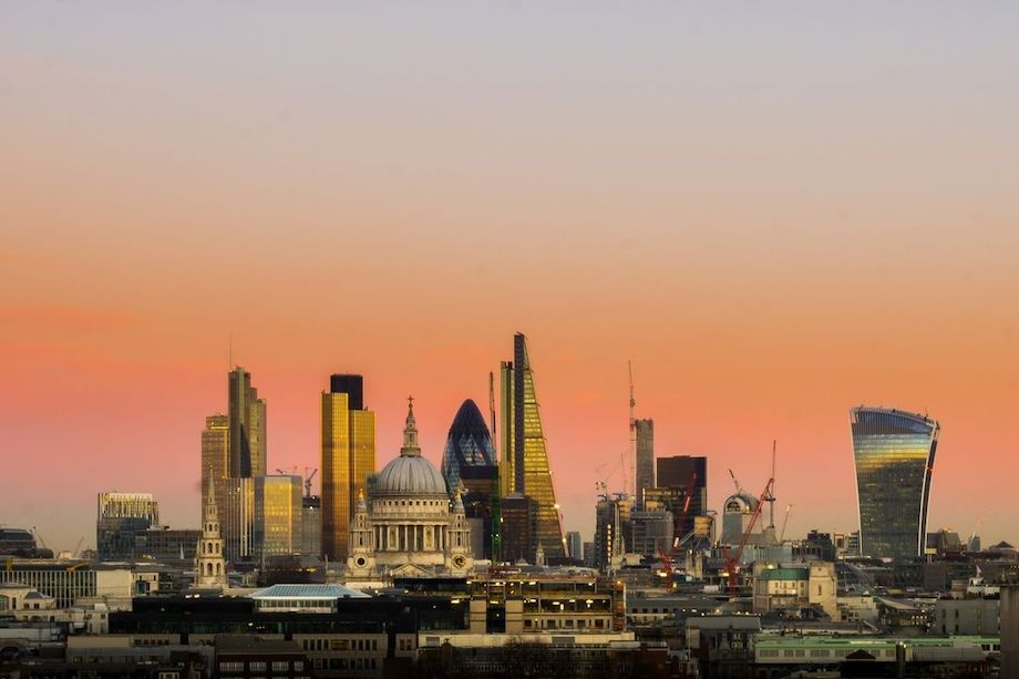 View from the top of Bush House.